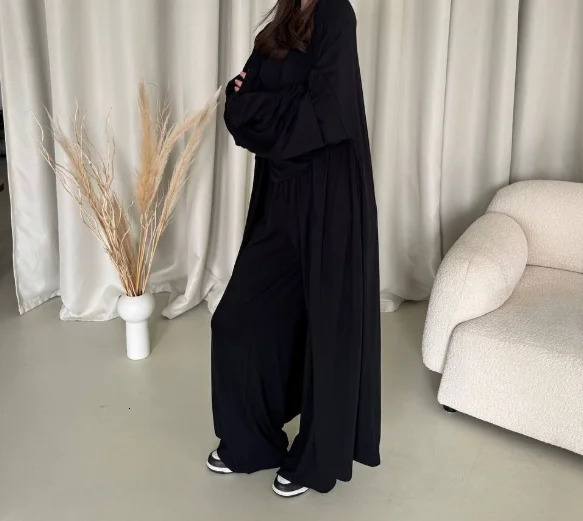 Womens Urban Lazy Suit 2025 Spring Summer Latest Casual Long Cardigan Long Sleeved Top High Waisted Pants Fashion Set 250805