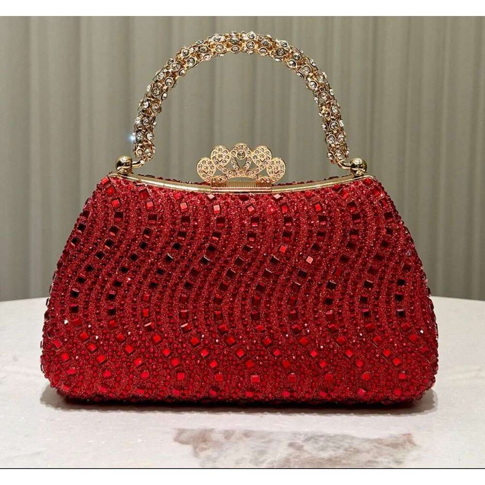 2025 New Evening Phoenix Crown Buckle Inlaid Diamond Handbag Banquet Dress Cheongsam Bag 40