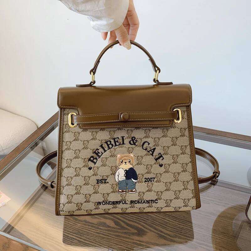 Beibao New Single Crossbody Large Capacity Retro Women S Handbag Casual Versatile Double Shoulder Canvas Bag