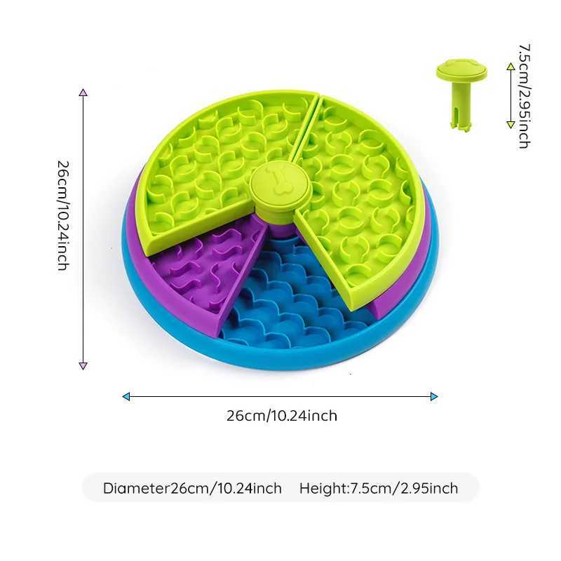 Slow Feeder Dog Bowl Anti-choking Interactive Feeder Bowl for Dogs Small Medium Large Non-slip Pet Bowl for Slow Feeding Y250806