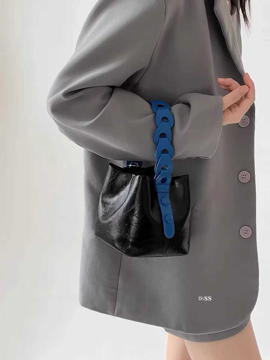 Original Little Rui Home Buet Bag Woven Crossbody Handbag New 2024 Single Shoulder Slant Bag Soft PU Leather Casual Sle Z250807