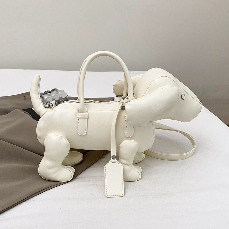 Free shipping designer Creative Puppy Bag Ins Fun Quirky Animal Design Bag Niche Design Handbag Shoulder Bag