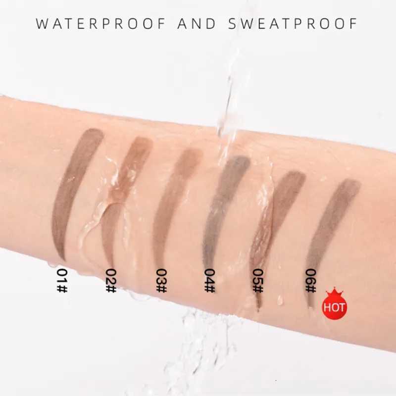 KCKC Color Eyebrow Pencil Brow Enhancer Pen Double Fine Head and Brush Long Lasting Eye Brow Definer Cosmetics Easy to Wear W250807