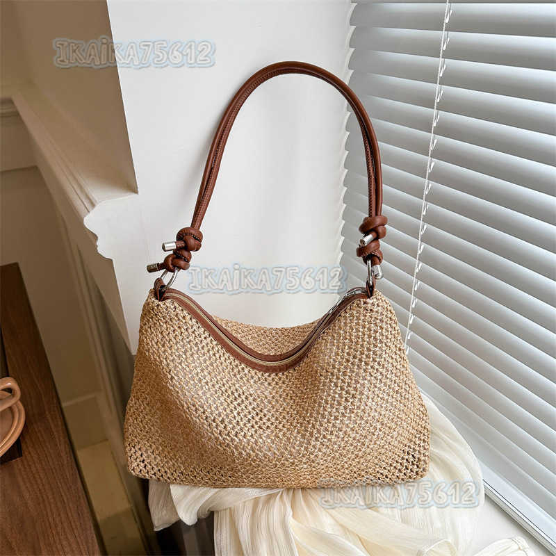 Weaving Fashion Knotted Shoulder Strap Small Bag for Women 2024 Spring New Versatile Crossbody Bag Dumpling Bag H250806
