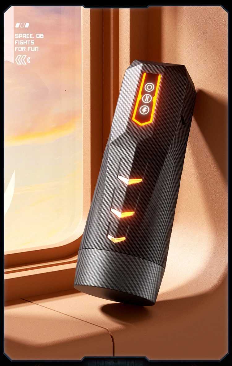 Automatic Thrusting Male Masturbator with 9 Modes Telescoping Hands-free Masturbation Cup Pocket Pussy Sex Machine for Men Adult Toys W250807