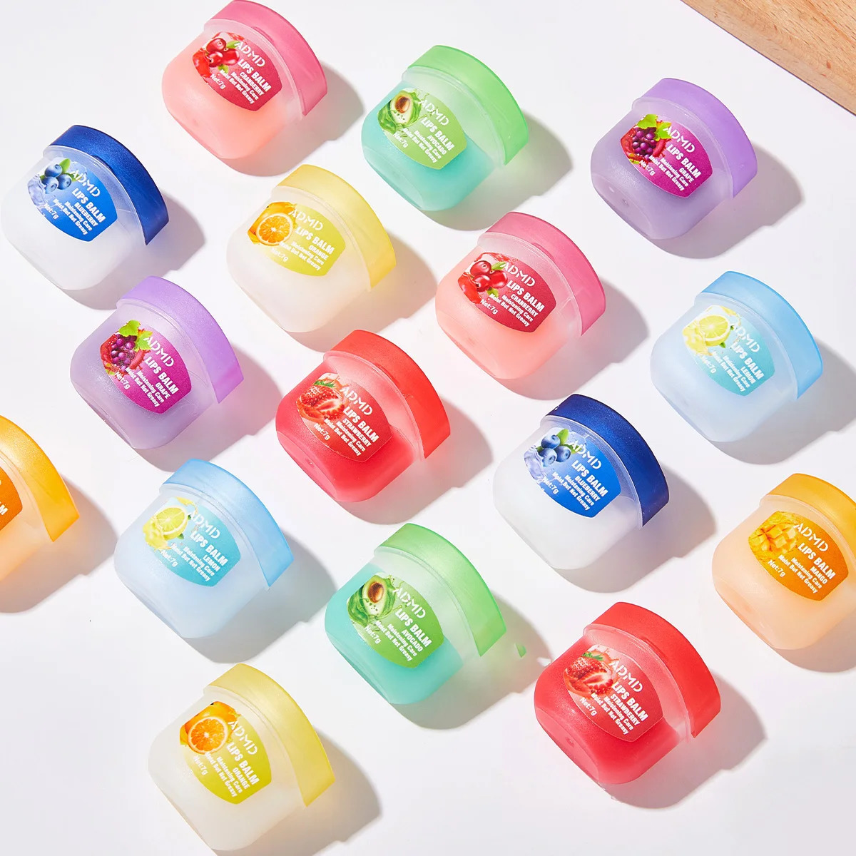 4/8pcs Fruit Series Lip Balm Set Moisturizing Hydrating Non-sticky Anti-Cracked Lip Mask Lip Balm for Lips Care 250712