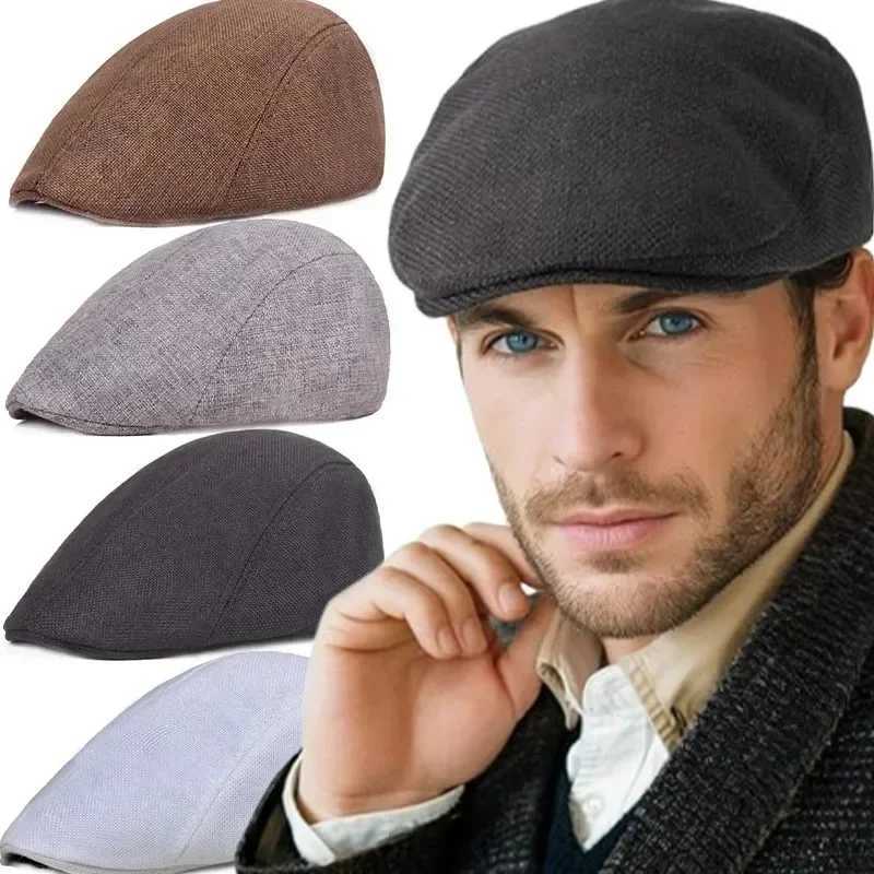 New Fashion Casual Cotton Berets for Women Men Solid Color Retro Autumn Winter Forward C Windproof Versatile Hats Decoration XJ250807
