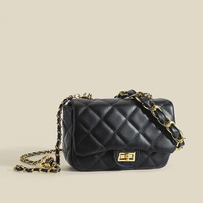 Baobao Women's 2024 New Trendy and Fashionable Golden Ball Lingge Chain Versatile Western Style Small Fragrance Single