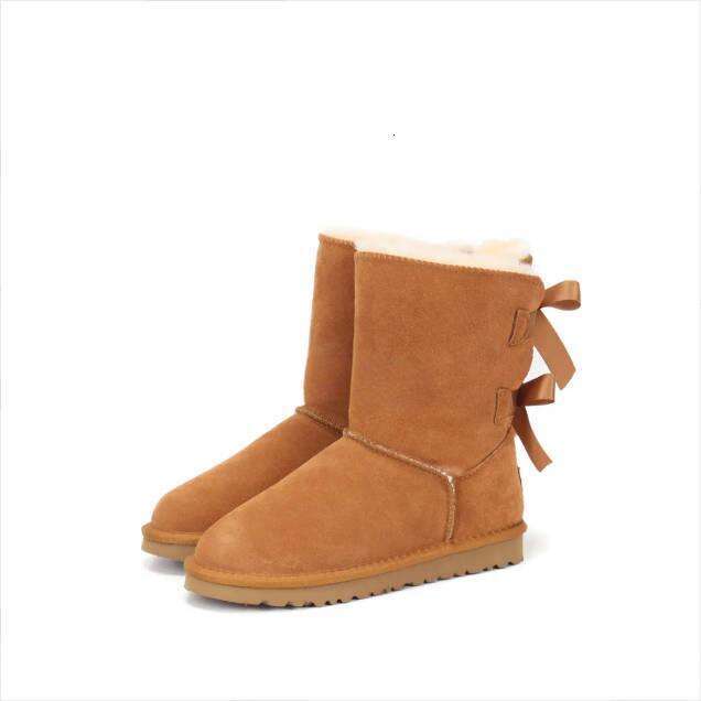 Kids Boots Mini Bow Australian Classic Girls Shoes Toddler Children Winter Snow Boot II Baby Kid Youth Chesut Black Sneakers Furry Bailey