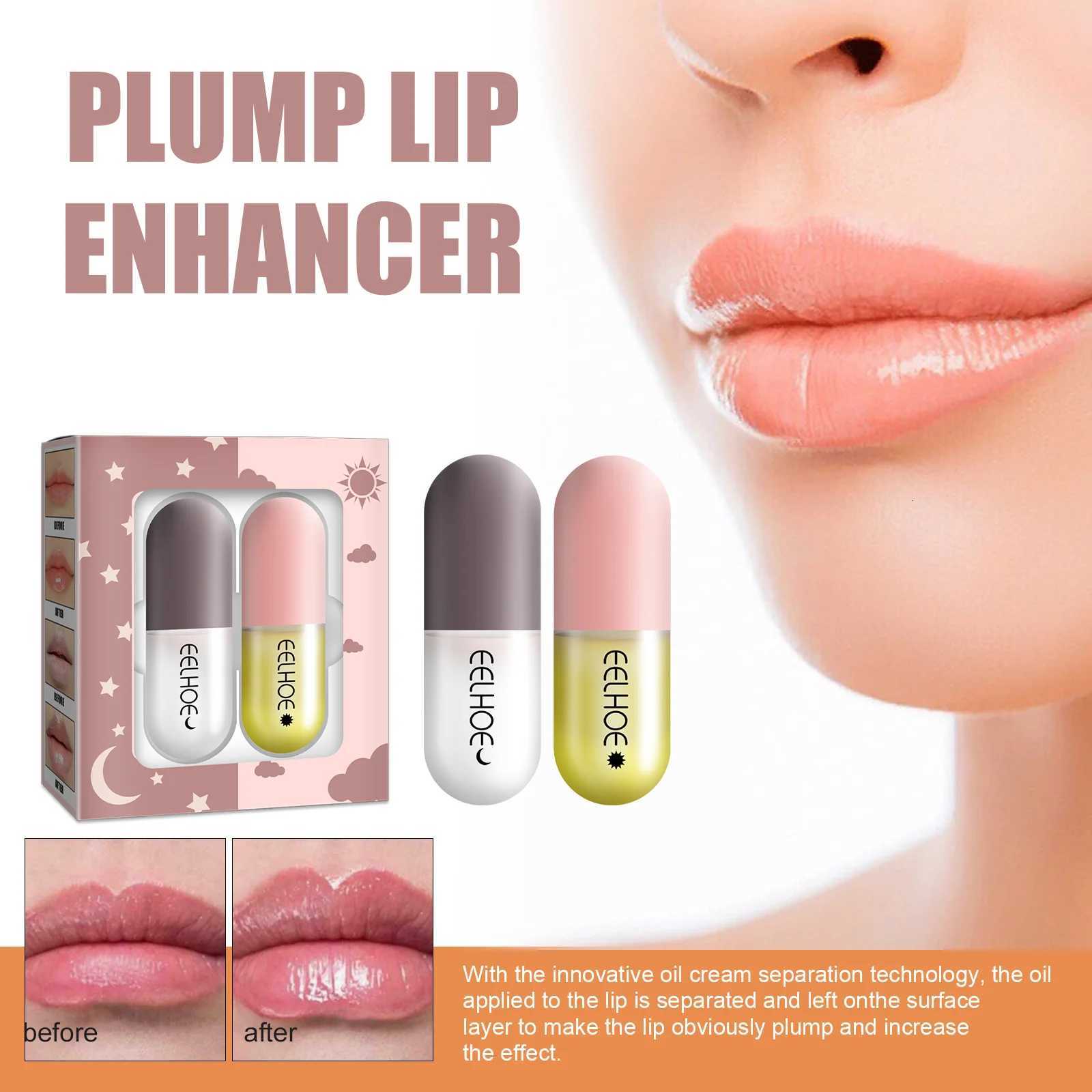 Eelhoe Day And Night Lip Moisturizing Capsule Hydrates To Create Stylish Plump Lip And Hydrating Volumizing LipXJ250807
