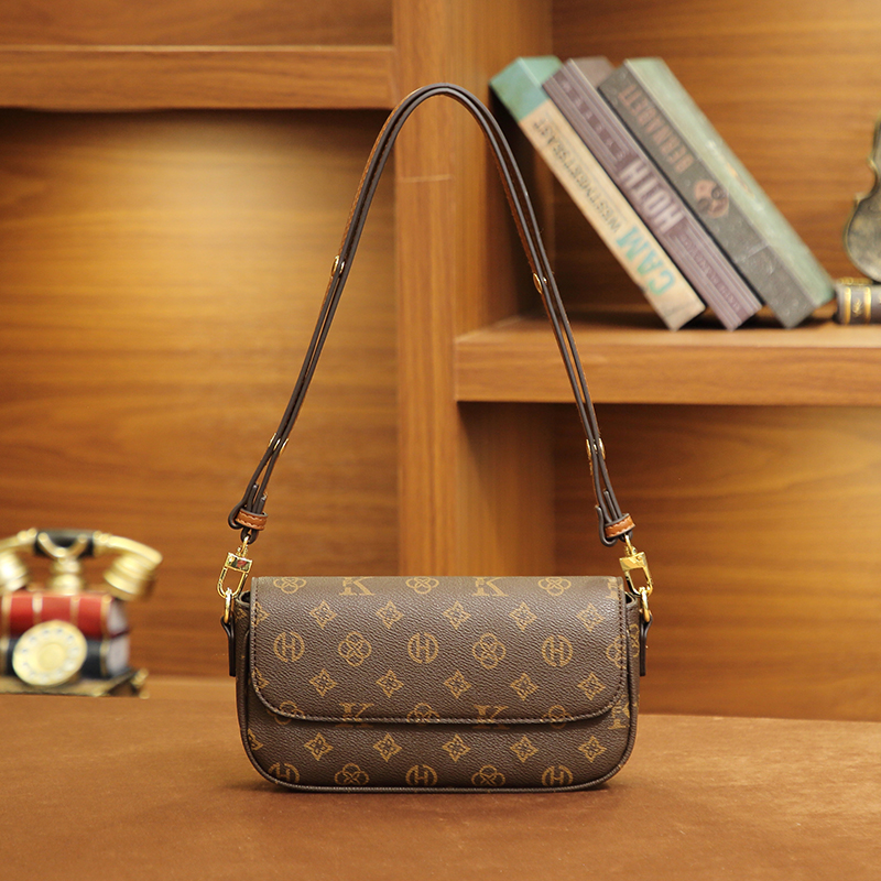 MKF designer bag free shipping Light luxury high-quality vintage floral shoulder bag with classic casual print and simple womens crossbody bags