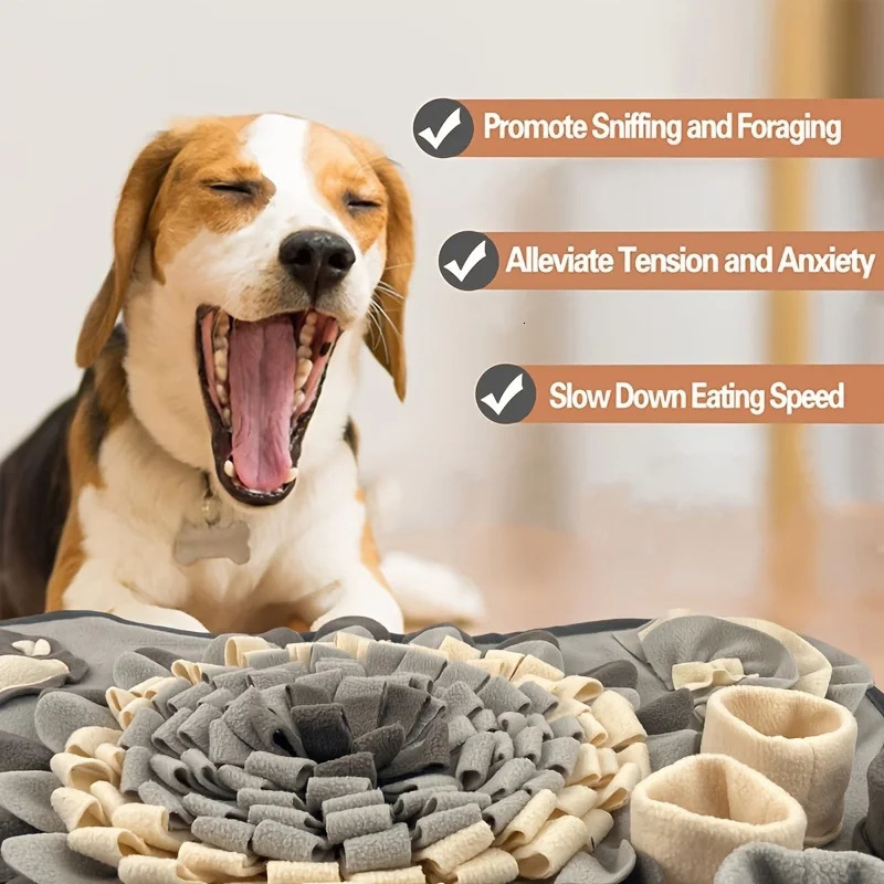 Pet Sniffing Mat For Dogs Interactive Durable Dog Slow Feeding Pad Training Mat For Foraging Skills And Slow Eating 250804