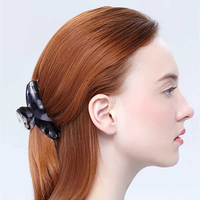 Large Accetate Leopard Print Acrylic Hairpins Hair Clips Crab Hair Claws For Women Girls Hair Accessories Headdress Party Gifts U250807