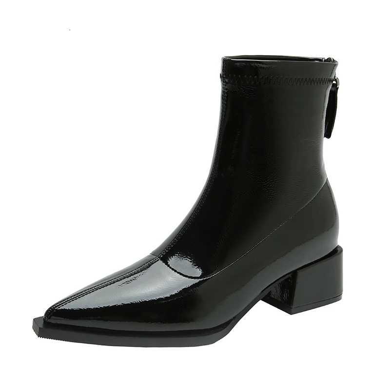 Spring Autumn Vintage Slimming Women Ankle Boots Ladies Ccise Low Heel Short Boots Womens Shoes XJ250807