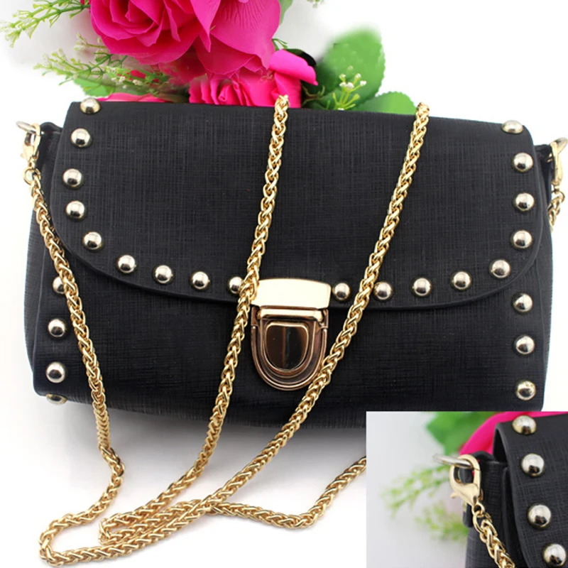 GoldSilverGun BlackBronze 5mm Metal Replacement Purse Chain Shoulder Crossbody Bag Strap for Cluth Bag Small Handbag Handle 250807