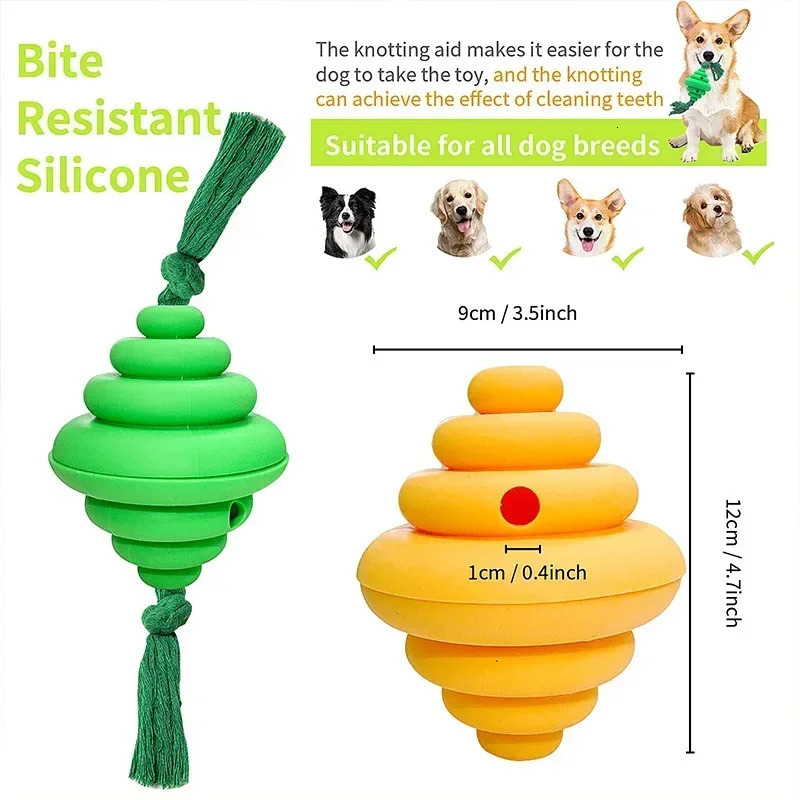 Pet Products Toy Dog Spill Ball Honeycomb Shape Anti Tear Rope Interactive Remote Throw Outdoor Toy 250804