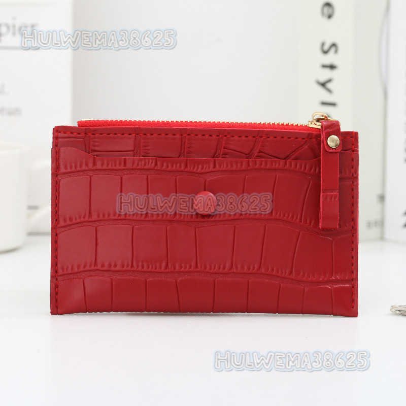 2021 New Popular Zero Wallet Female Student Bus Card Bag Simple Fashion Splicing Contrast Color Zipper Bag Female Student H250806