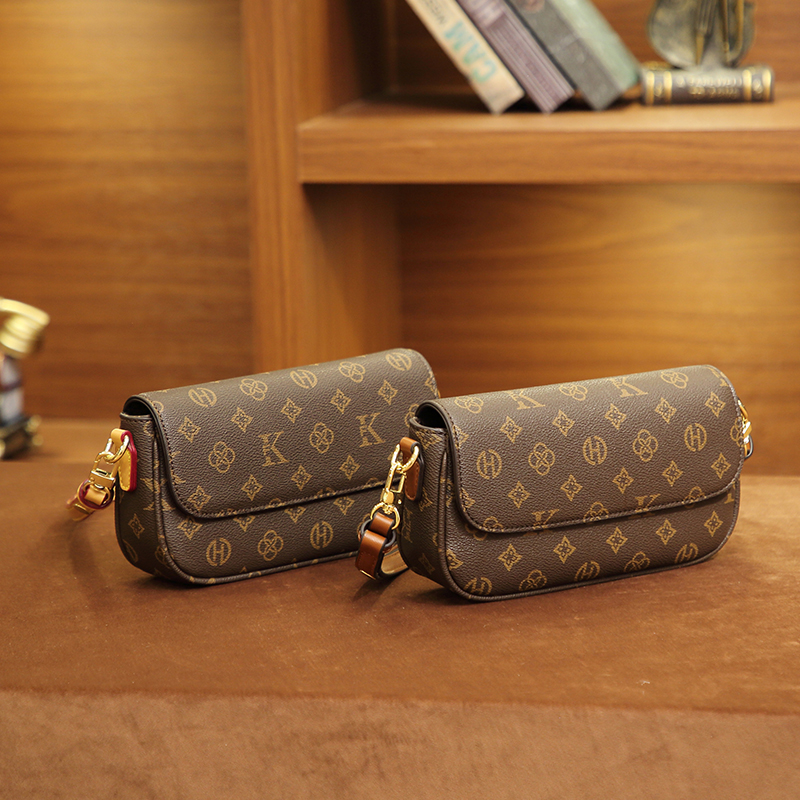 MKF designer bag free shipping Light luxury high-quality vintage floral shoulder bag with classic casual print and simple womens crossbody bags