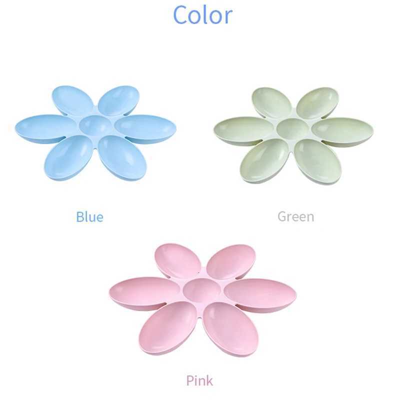 Flower Shaped Pet Bowl with 6 Connected Bowls for Small Dog and Cat Water Dish Puppy Feeding Bowls Slow Down Eating Feeder Y250806