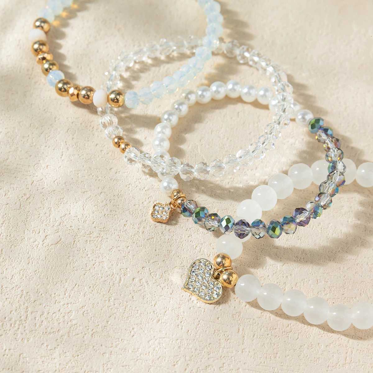 9 Piece Set Luxurious Bracelets for Women Crystal Shiny Adjustable Opening Chain Bracelets Punk Bangle Fashion Jewelry W250807