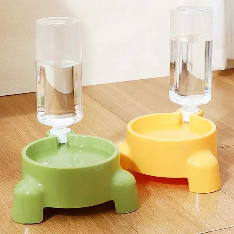 Dog Bowl Water Bottle Dog Feeder Automatic Water Bowl for Dogs Drinking Cat Feeder Bowl Pet Drinking Bowls Puppy Accessories Y250806