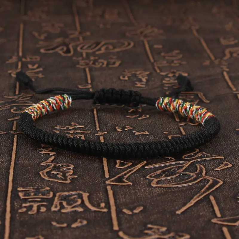 Tibetan Buddhist Bracelet Unisex Handmade Braided King Kong Knot Colorful String Bracelets for Women Men Lovers Lucky Jewelry W250807