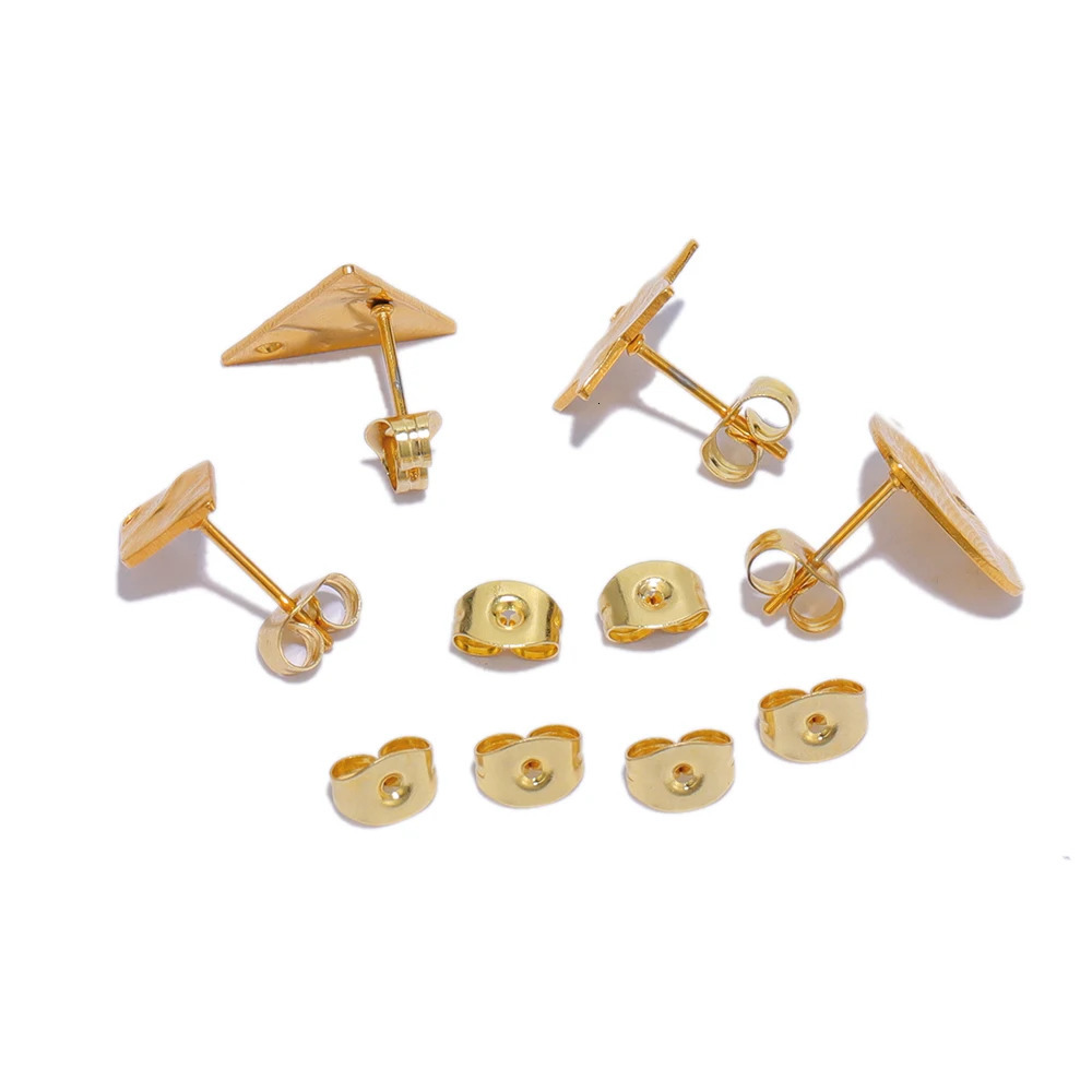 100Pcs Stainless Steel Earring Studs Backs Stopper Scrolls Ear Post Butterfly For Jewelry Making Back Plug Accessories 250804