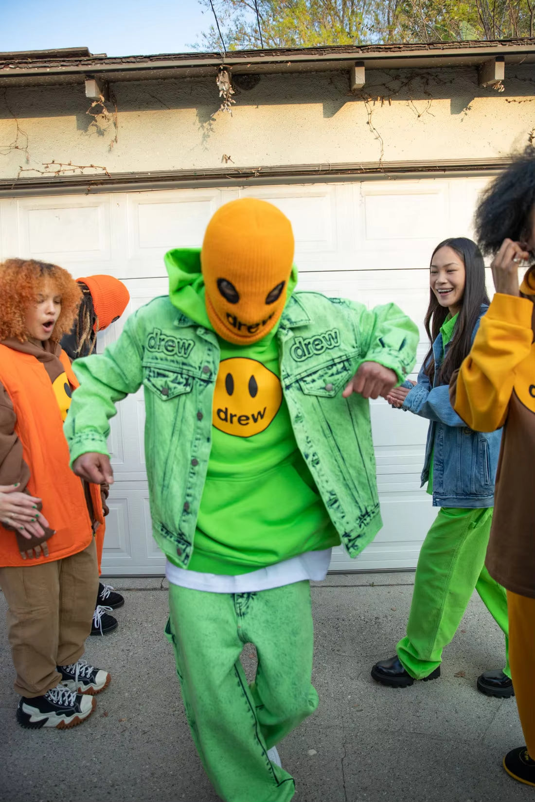 Drew House Hoodies Multicolored face Streetwear Hoodie Women Men Hip Hop Pullover Sweatshirt Unisex Couple Casual Hoodies