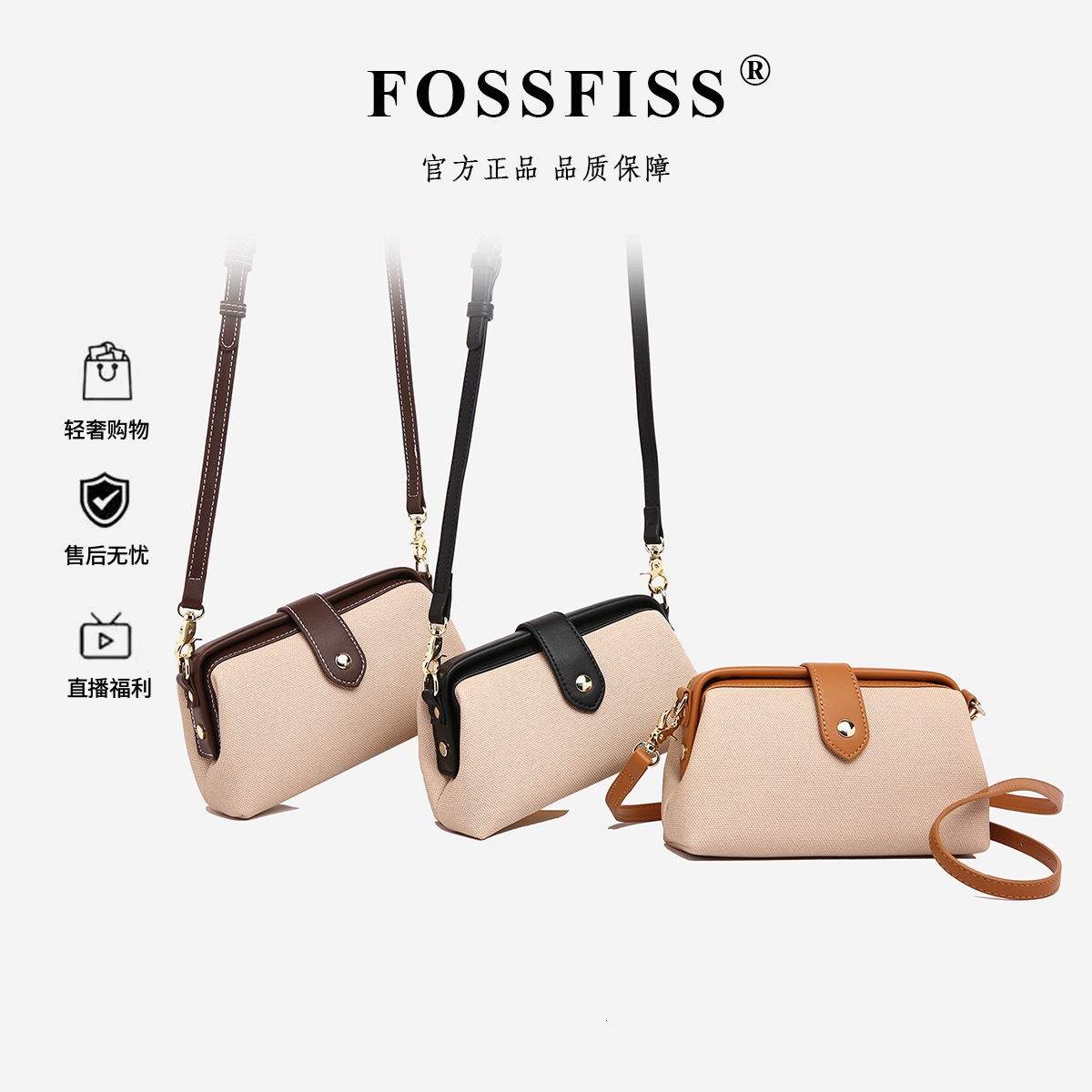 Free shipping designer French Style High-End Casual Commuter Bag for Women New Niche Texture Shoulder Bag Crossbody Bag Internet Celebrity Canvas Dump