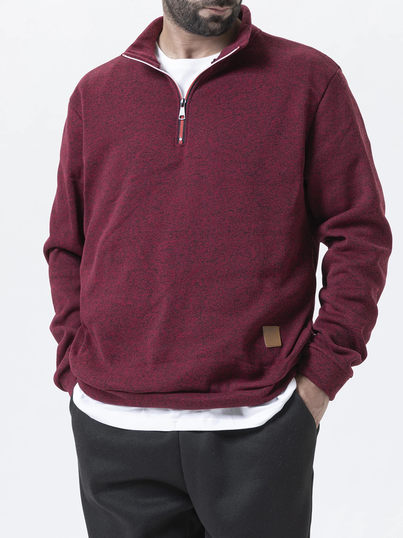 Mens Quarter Zip Up Sweaters Slim Fit Lightweight Mock Neck Pullover Casual Half Turtleneck Knitted Outdoor Streetwear 250807