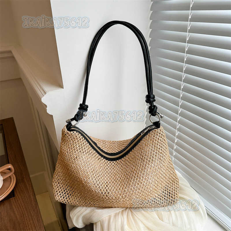 Weaving Fashion Knotted Shoulder Strap Small Bag for Women 2024 Spring New Versatile Crossbody Bag Dumpling Bag H250806