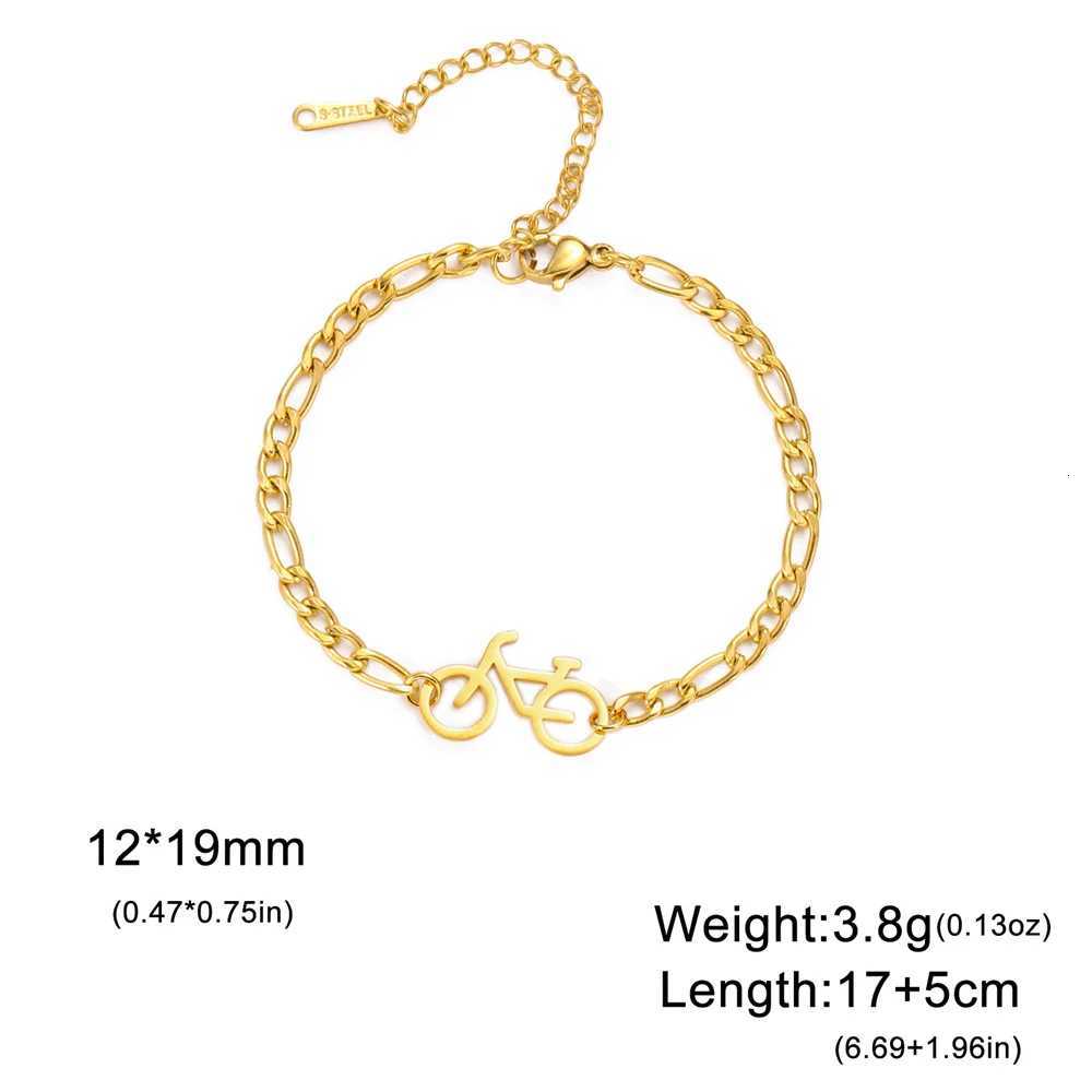My Shape Bicycle Bracelets Cycling Sports Women Men Gifts Stainless Steel Pendant Foot Chain Hand Chain Anklets Bangle Jewelry W250807