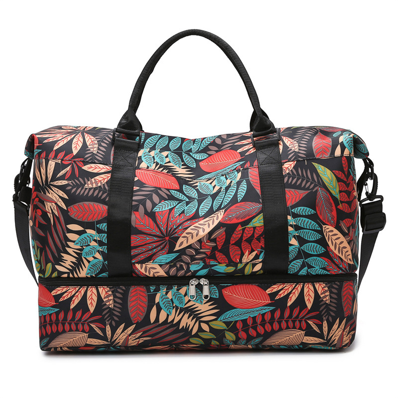 Handheld Travel For Women, Large Capacity Short Trip Storage Bag, Camouflage Oxford Cloth Yoga Fiess Bag