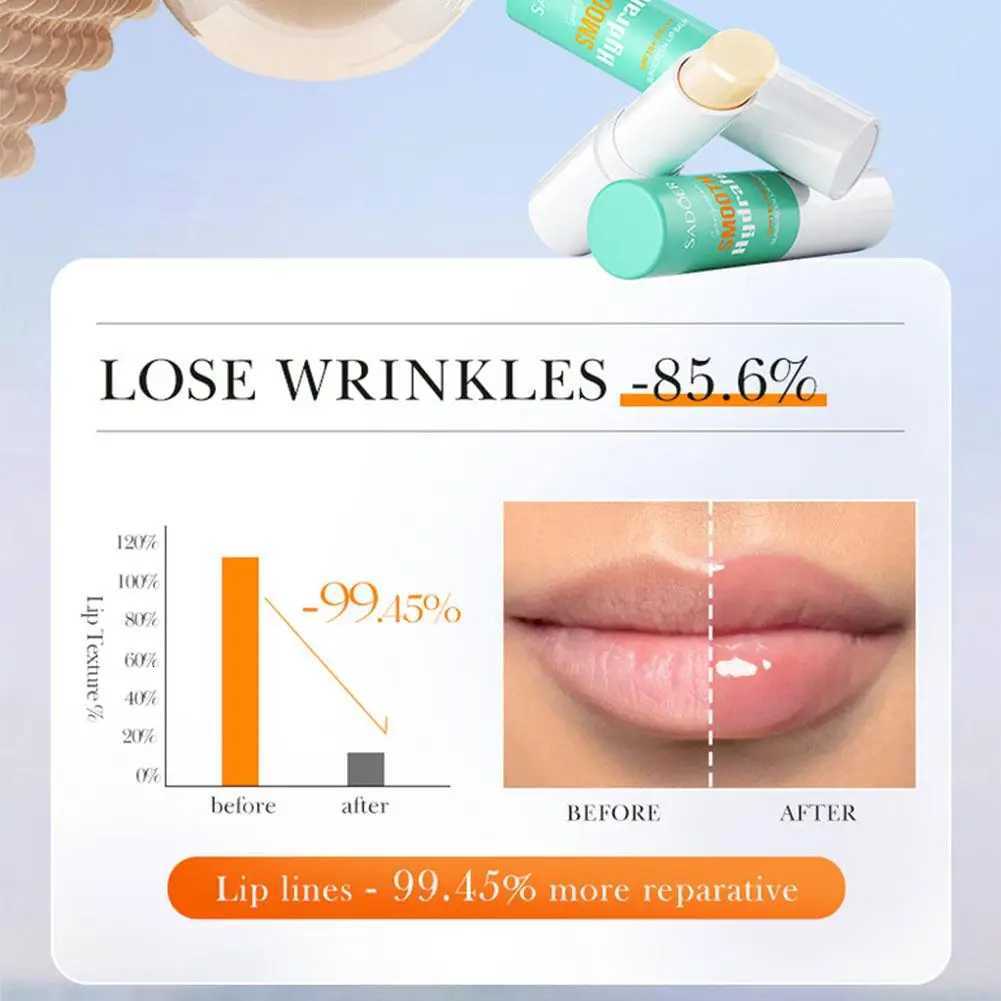 SADOER Hyaluronic Acid Lip Balm Moisturizing Hydrating Lip Care Nourishing Repair Smooth Plump Lips Long-Lasting HydrationXJ250807