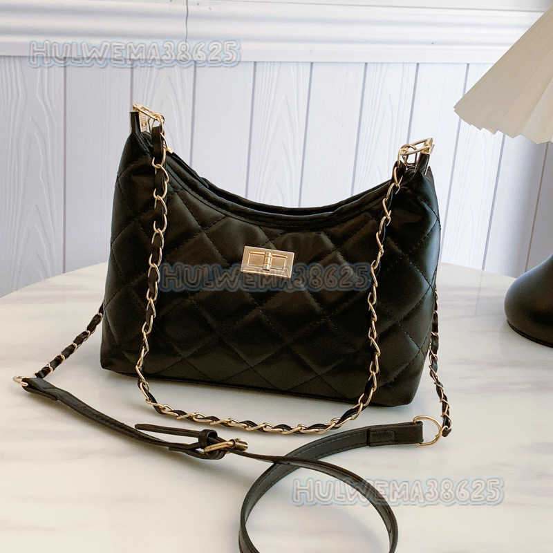 Niche Design Quilted Chain Shoulder Underarm Tote Bag 2024 New Trend High-quality Commuter Crossbody Bag H250806