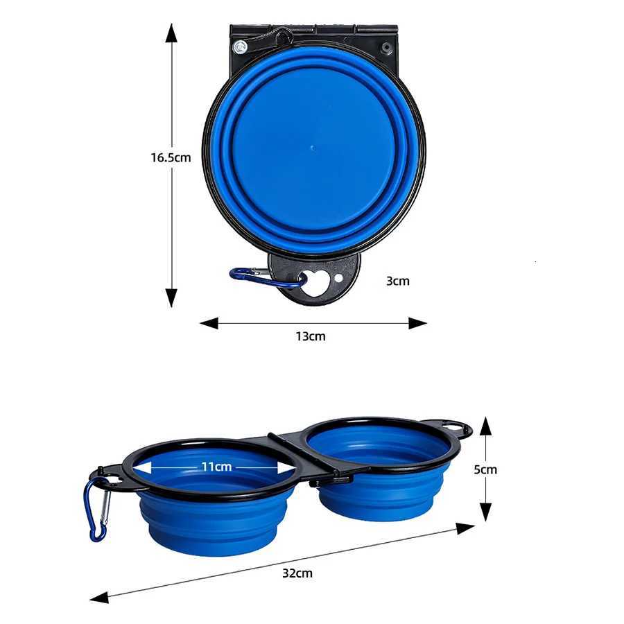 1Pc Pet Folding Bowl Outdoor Portable Drinking Bowl Dog Bowl Cat Bowl Pet Accompanying Cup Dog Bowl Y250806