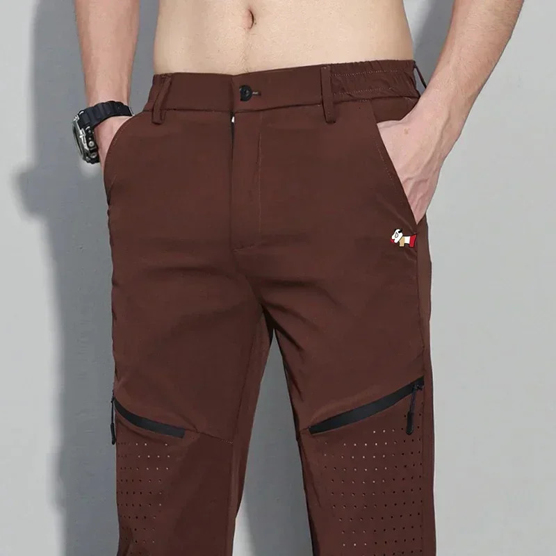 Korean Golf Pants Mens Summer Loose Sports Pants Mens Casual Fashion Outdoor Quick drying Pants Golf Clothing 250806