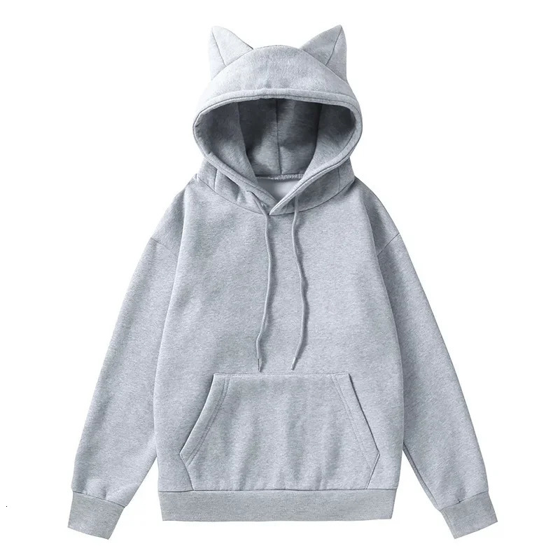 NONSAR Pullover Loose Cat Ears Hoodies Women Autumn Winter Long Sleeve Sweatshirt INS 250806