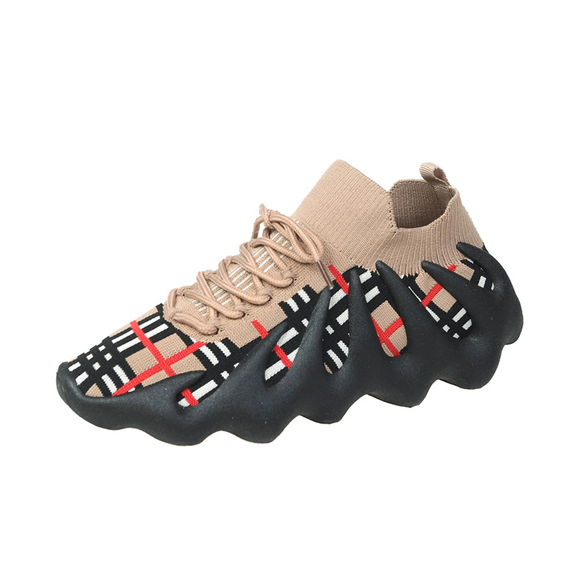 2025 new Spring breathable single shoes for summer and autumn octopus-themed flat-soled mesh soft-soled sports shoes