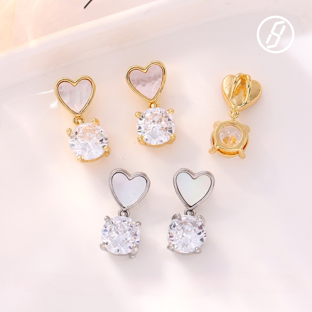 2025 New High-end Version of Internet Celebrity Hits Simple Love Tulip Retro High-end Enamel Gold-plated Round Stud Earrings Designer Jewelry for Wome