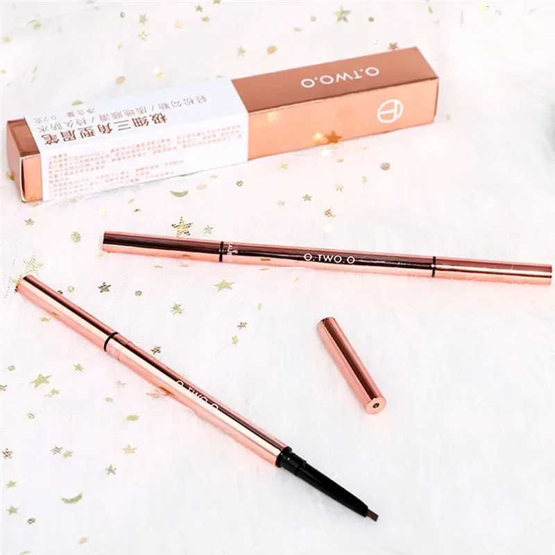 0.Tv.O 6 Colors Ultra Fine Triangle Eyebrow Pencil Presis Brow Definer Long Lasting Waterproof Blonde Brown Eye Brow Makeup W250807