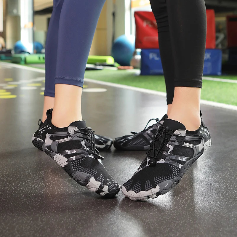 Outdoor Beach Aqua Shoes Quick Dry Upstream Wading Shoes Breathable Creek Tracing Water Shoes Non-Slip Five Finger Shoes 250730