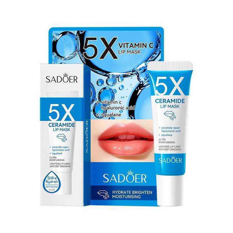 SADOER Vitamin C Moisturizing Lip Mask Plump Lips Nourishing Hydrating Lip Balm Lip Plumper Lipstick for Beauty Lips Skin CareXJ250807