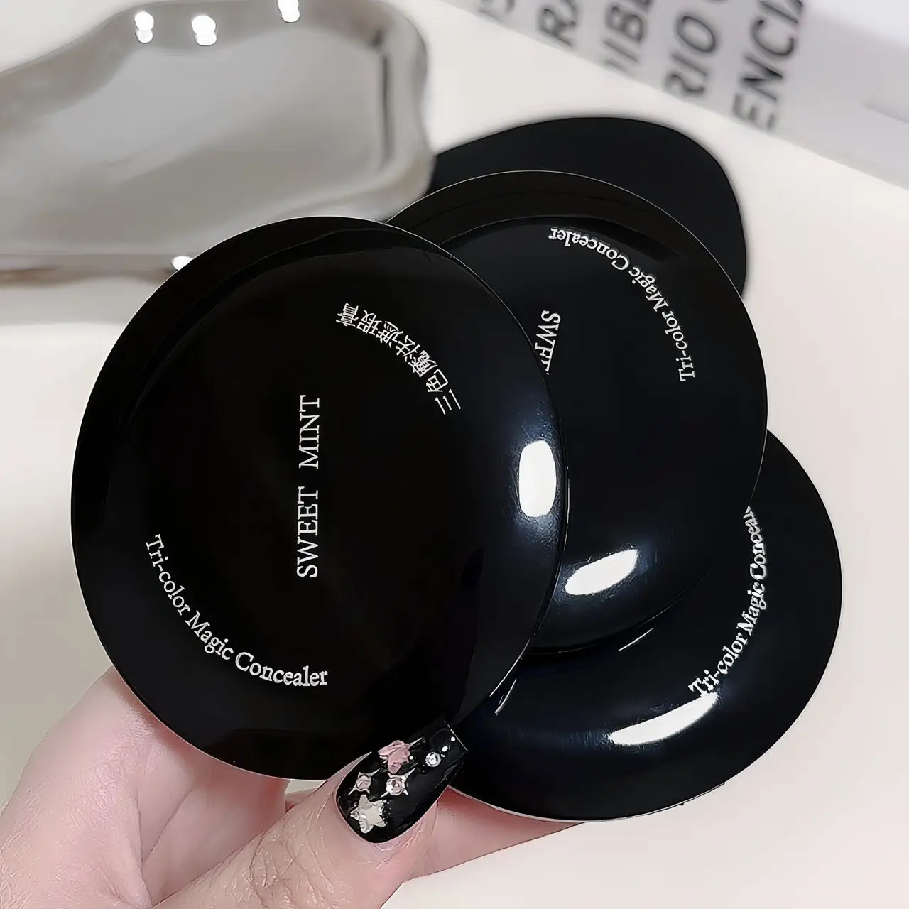 Three Color Concealer Palette Brightening Natural Beige Color Mixing Palette Waterproof Full Coverage Concealer Foundation Cream 250730