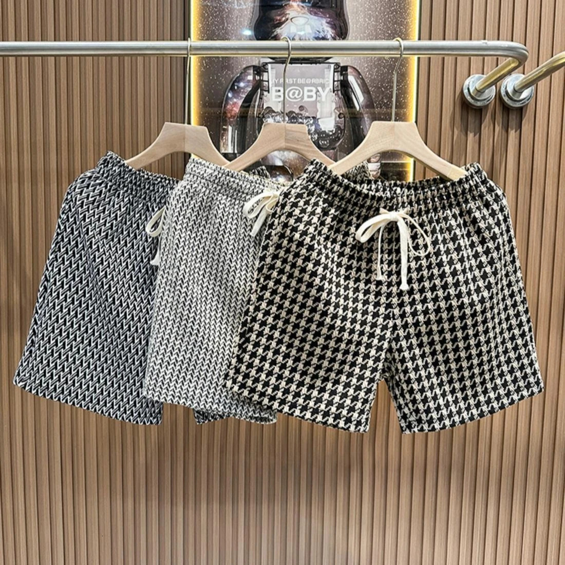 Mens Clothing Print Plaid Shorts Summer Stylish Straight Leg Casual Beach Pants Comfortable Pockets Lightweight Street 250807