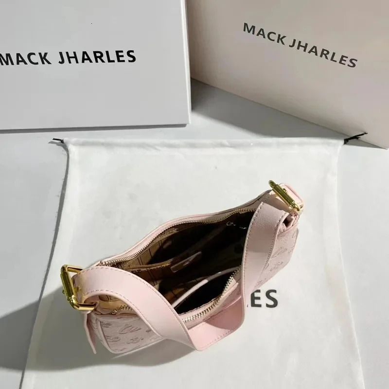 Trendy Pink Underarm Bag Summer Womens Shoulder Cute Lawson Purse with Top Handle 250804