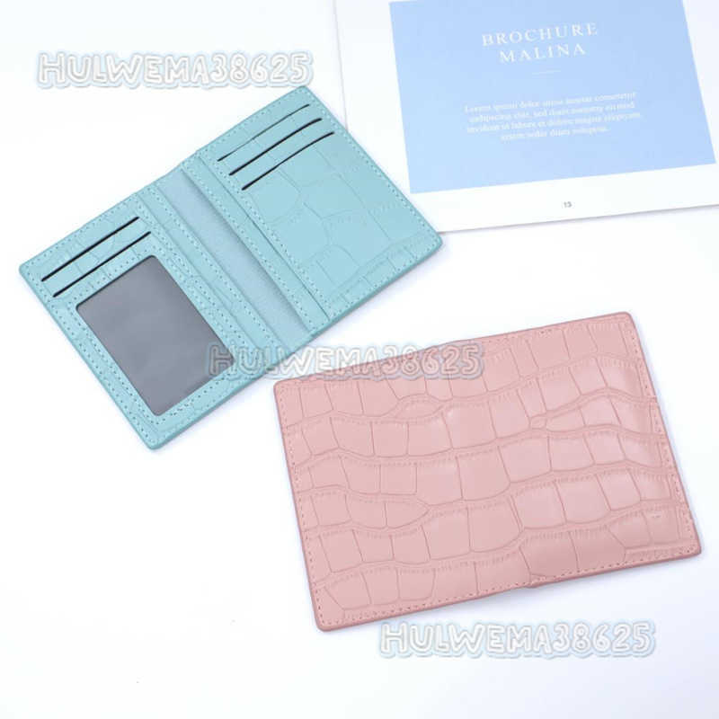 New Pattern Student Womens Card Holder Wallet Coin Purse Square Wallet Multiple Card Slots Customizable H250806