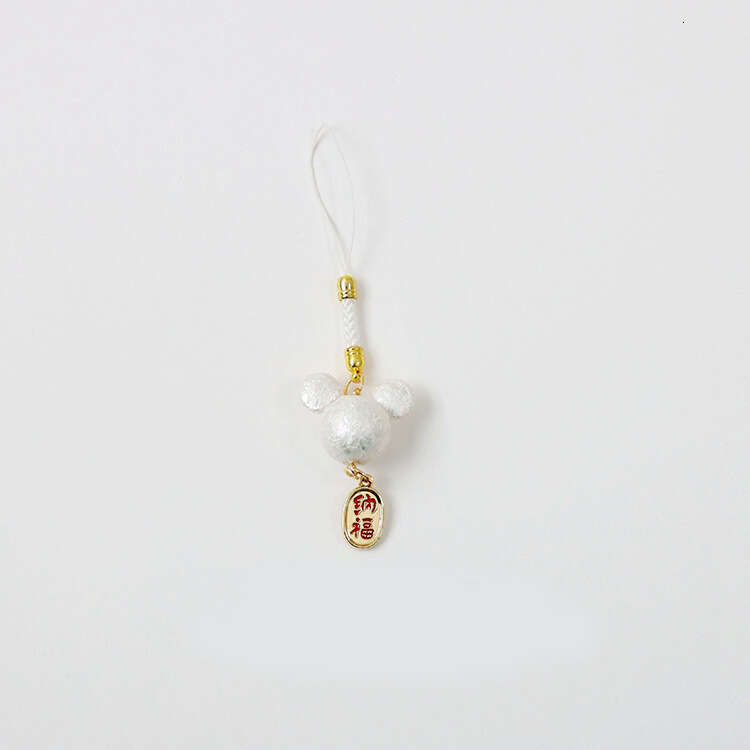 DHessentials Chinese Knot - Lucky Charm Keychain with Fortune Cat Pendant, Short Braided Lanyard for Phone/Wallet (6-9cm, 10g)