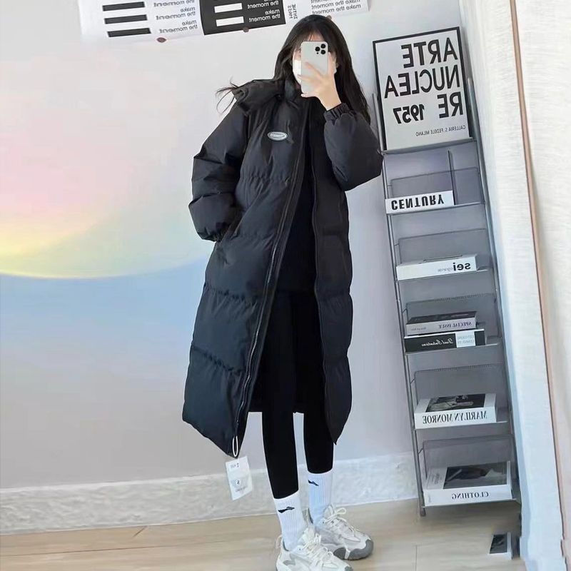 Women's 2025 New Mid-Length Oversized Down Alternative Puffer Coat - Thickened Winter Parka, Longline Quilted Jacket Warm
