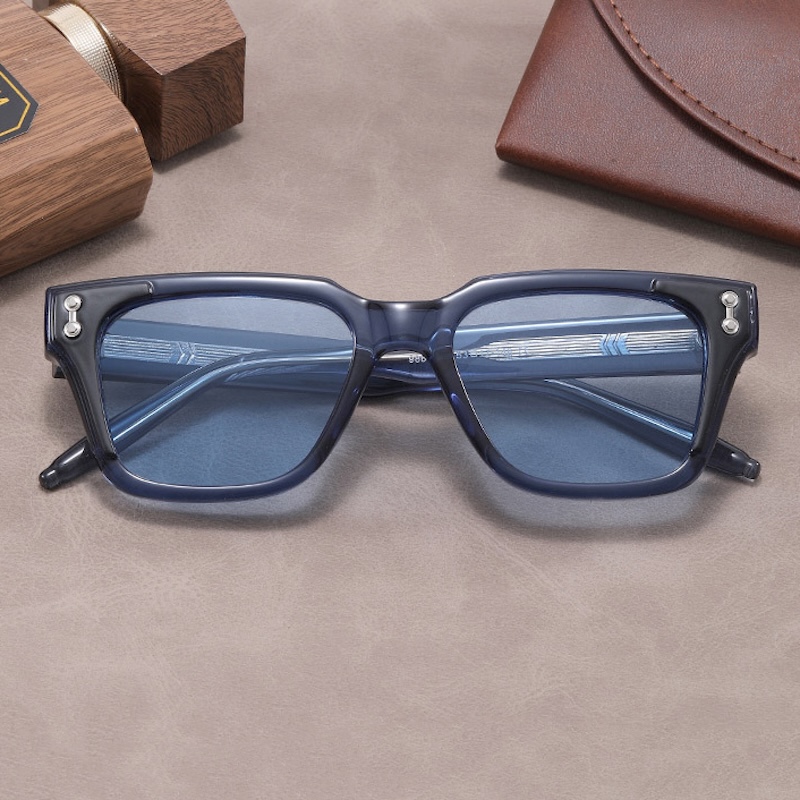Vintage Square Sunglasses Steampunk Men Women Cyberpunk Thick Glasses Clear Punk Retro Goggles Gothic Y2K Futuristic Cool INS Niche High-end Sturdy Me